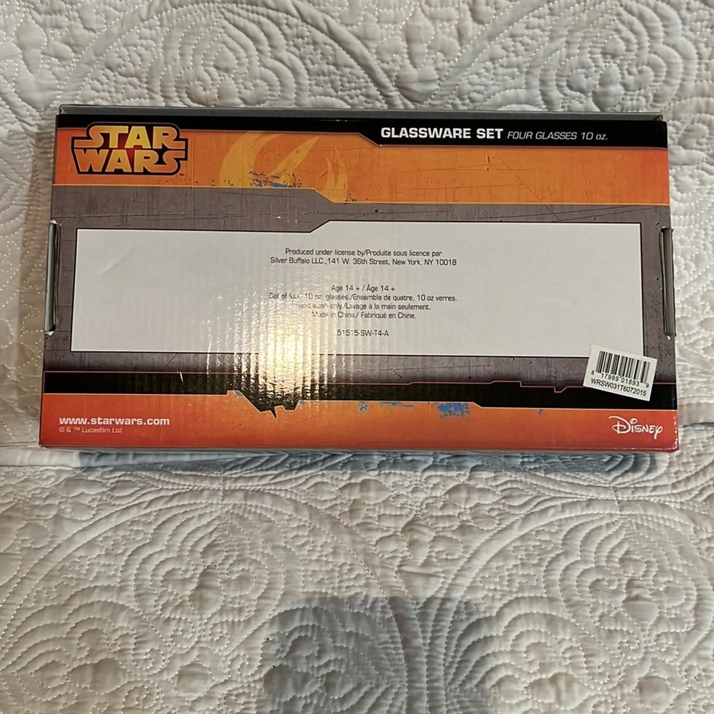 Star Wars glassware set, new in package‎